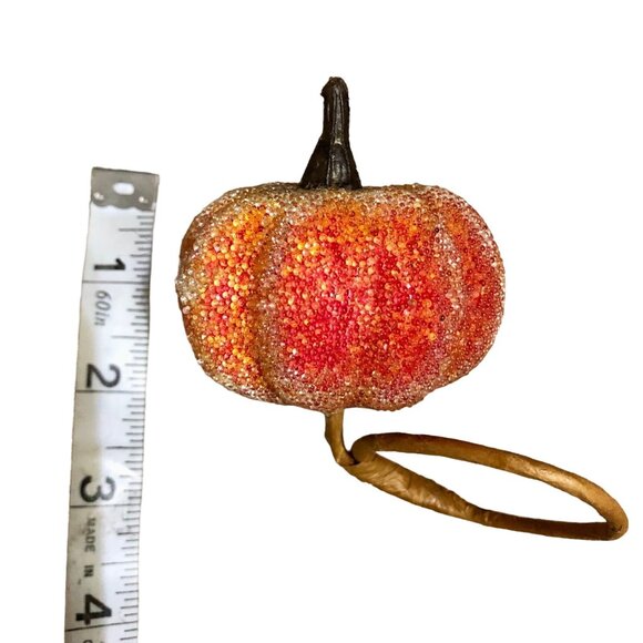 Pumpkin Napkin Rings Set of 4 Used - Picture 5 of 5